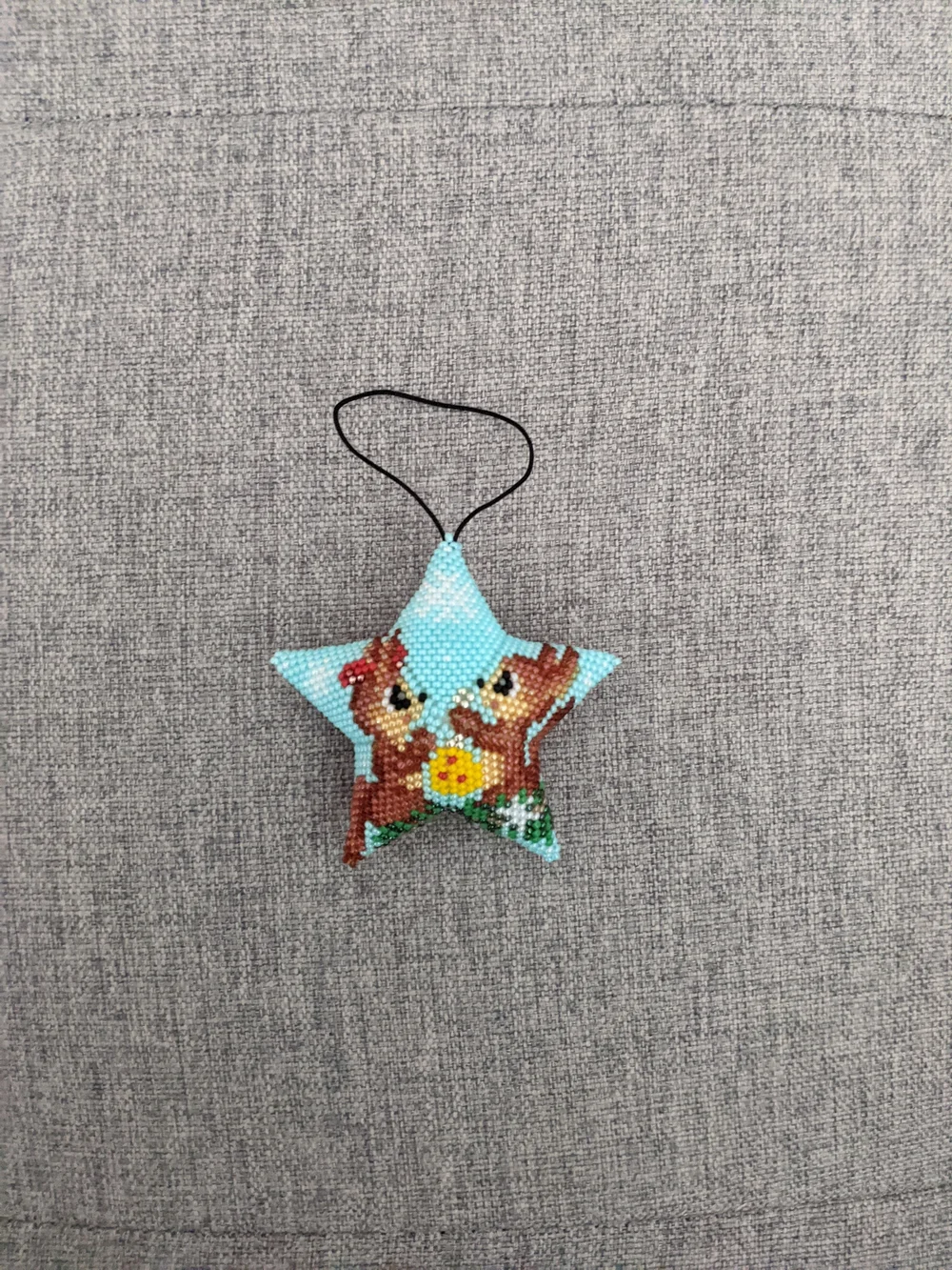 Handmade beaded star